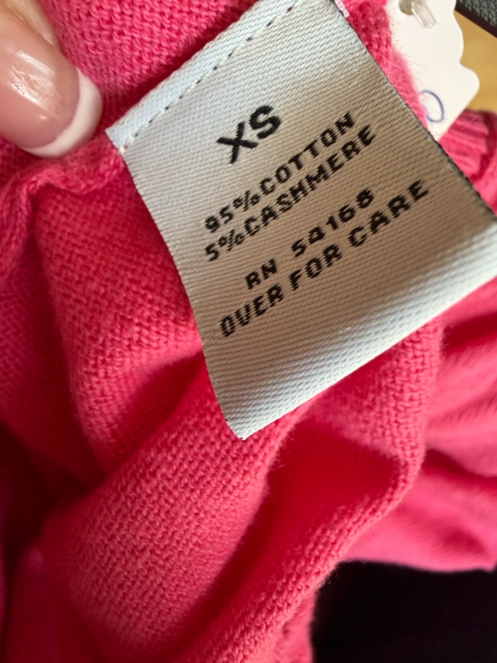 Elliott Lauren Pink zip up hooded sweater, XS.  CB2002 - Picture 6 of 6